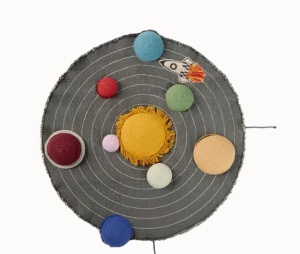 Set de joaca din bumbac multicolor Solar System Lorena Canals