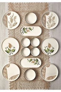 Set de masa 14 piese multicolore din ceramica MCH000777738 The Home Collection