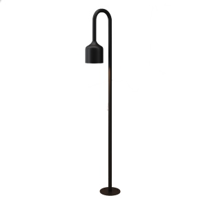 Stalp de iluminat pentru exterior negru din metal 81 cm Flora Maytoni