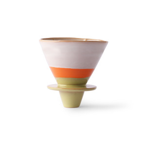Strecuratoare multicolora din ceramica pentru cafea Saturn HK Living