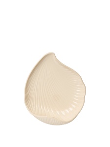 Suport lumanare alb antic din ceramica pentru perete 28 cm Shell Ferm Living
