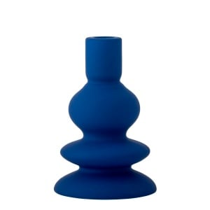 Suport lumanare albastru din ceramica 16 cm Thorne Bloomingville