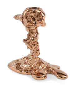 Suport lumanare roz deschis din metal 14 cm Drip Pols Potten