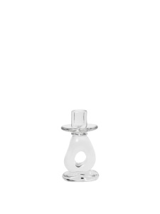 Suport lumanare transparent din sticla 16 cm Damo Ferm Living