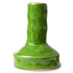 Suport lumanare verde din ceramica 11 cm Emeralds HK Living
