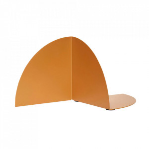 Suport pentru carti maro din metal Origami Hubsch