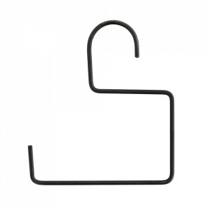 Suport pentru hartie igienica negru din metal Kanta Madam Stoltz