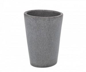 Suport pentru periuta de dinti gri din fibre sintetice 8x10 cm Pebble Wenko