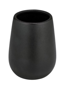 Suport pentru periuta de dinti negru din ceramica 7x12 cm Nerno Wenko