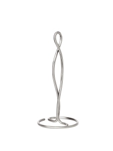 Suport pentru prosoape de bucatarie argintiu din metal Curvature Ferm Living