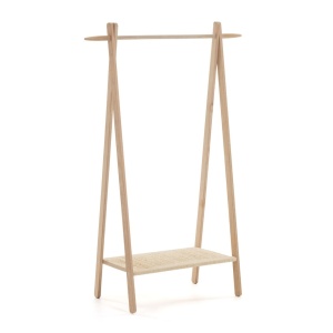 Suport pentru umerase maro din lemn 152 cm Natane Kave Home