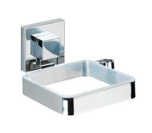 Suport pentru uscator par din metal argintiu Quadro Wenko