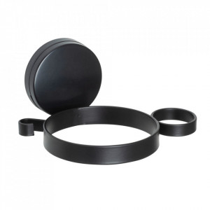 Suport pentru uscator par negru din metal Pavia Wenko