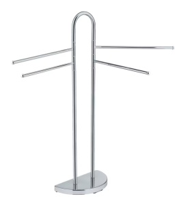 Suport prosoape argintiu din metal 48 cm Aris Wenko