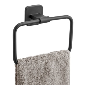 Suport prosoape negru din metal 19 cm Porto Wenko