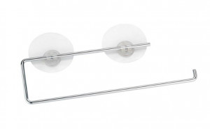 Suport servetele de bucatarie argintiu/transparent din metal Static-Loc Attach Wenko