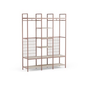 Suport umerase cu rafturi din metal maro teracota 180 cm Amara Mania Quiet Object