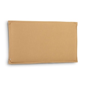 Tablie pat galben mustar din textil 206 cm Tanit Kave Home