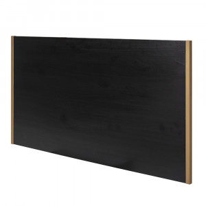 Tablie pat neagra/aurie din lemn 160 cm Katlen Thai Natura