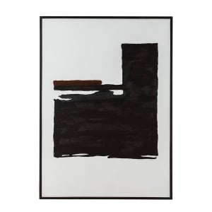 Tablou alb/negru din fibre naturale 80x120 cm Erika Thai Natura