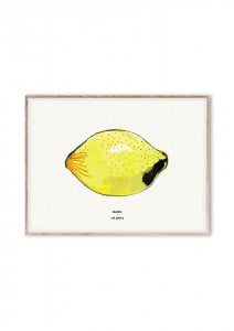 Tablou multicolor cu rama din lemn 30x40 cm Lemon Paper Collective