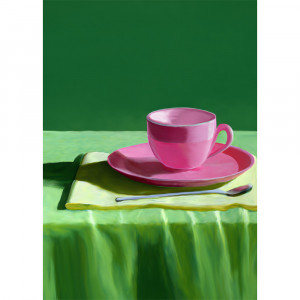 Tablou multicolor cu rama din lemn 30x40 cm Still Here Paper Collective