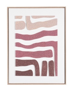 Tablou multicolor din fibre naturale 60x80 cm Kael 253222 Bizzotto