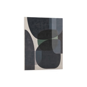 Tablou multicolor din fibre naturale 80x100 cm Nemsa Kave Home