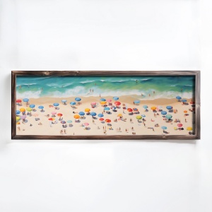 Tablou multicolor din lemn 40x120 cm EMR024 The Home Collection