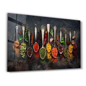 Tablou multicolor din sticla 46x72 cm CAM-5027 The Home Collection