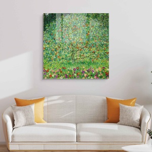 Tablou multicolor din sticla 60x60 cm Forest The Home Collection