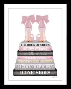 Tablou multicolor din sticla 70x90 cm Iconic Shoes Pink Ter Halle