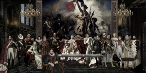 Tablou multicolor din sticla 80x160 cm Tagas Ter Halle