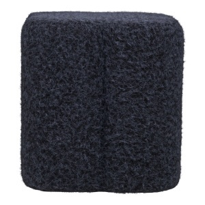 Taburet asimetric din textil albastru 38 cm Durban House Nordic