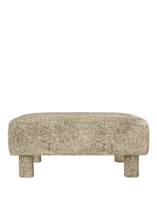 Taburet crem/negru din catifea 89x91 cm Dase Ferm Living