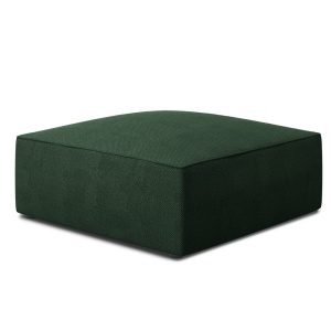 Taburet patrat verde din textil 93x93 cm Ruby Micadoni