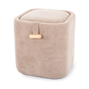 Taburet rotund bej din textil 37x37 cm Nap The Home Collection