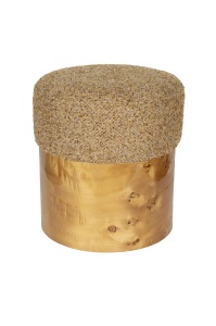 Taburet rotund maro din textil 40 cm Burlin Dutchbone