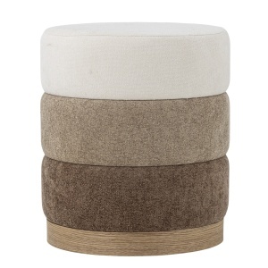 Taburet rotund multicolor din textil 40 cm Bilbao Bloomingville