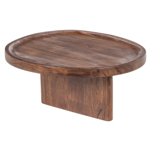 Tava pentru canapea ovala maro din lemn 18x40 cm Naro Woood