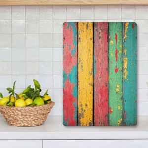 Tocator dreptunghiular multicolor din sticla 20x30 cm Ckt25 The Home Collection
