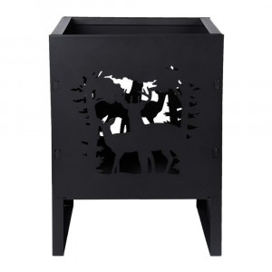 Vatra foc neagra din metal Deer Esschert Design