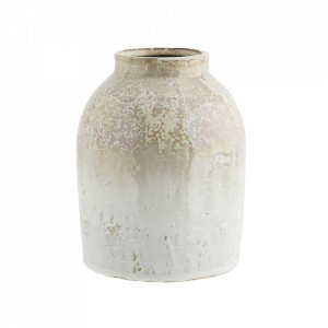 Vaza crem din ceramica 19 cm Samsa Madam Stoltz
