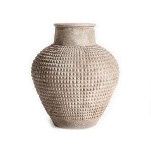 Vaza decorativa bej din ciment 96 cm Donie Vical Home