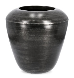 Vaza decorativa neagra din metal 50 cm Nadu Bizzotto