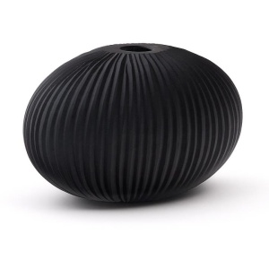 Vaza gri din sticla 15 cm Nivra Kave Home