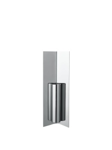 Vaza pentru perete argintie din metal 29 cm Eddy Ferm Living