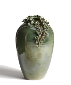 Vaza verde oliv din ceramica 35 cm Ederia Kave Home