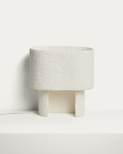 Veioza alba din hartie 38 cm Bedala Kave Home