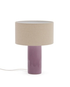 Veioza mov din ceramica 52 cm Toneric Kave Home